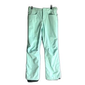 Roxy woman's ski pants/snowboard NWOT sea foam green  size small